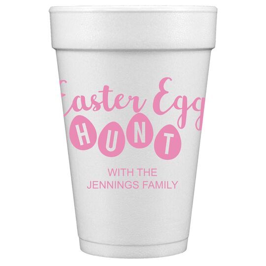 Easter Egg Hunt Styrofoam Cups